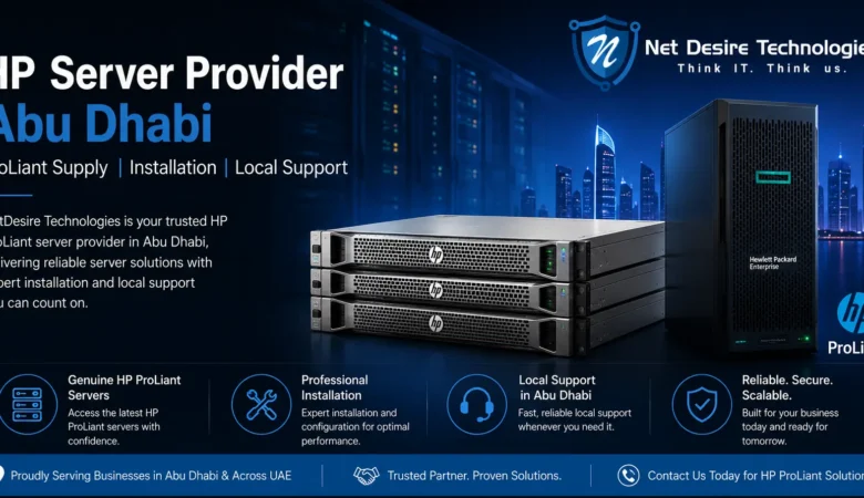 HP Server Provider Abu Dhabi ProLiant Supply Installation and Local Support