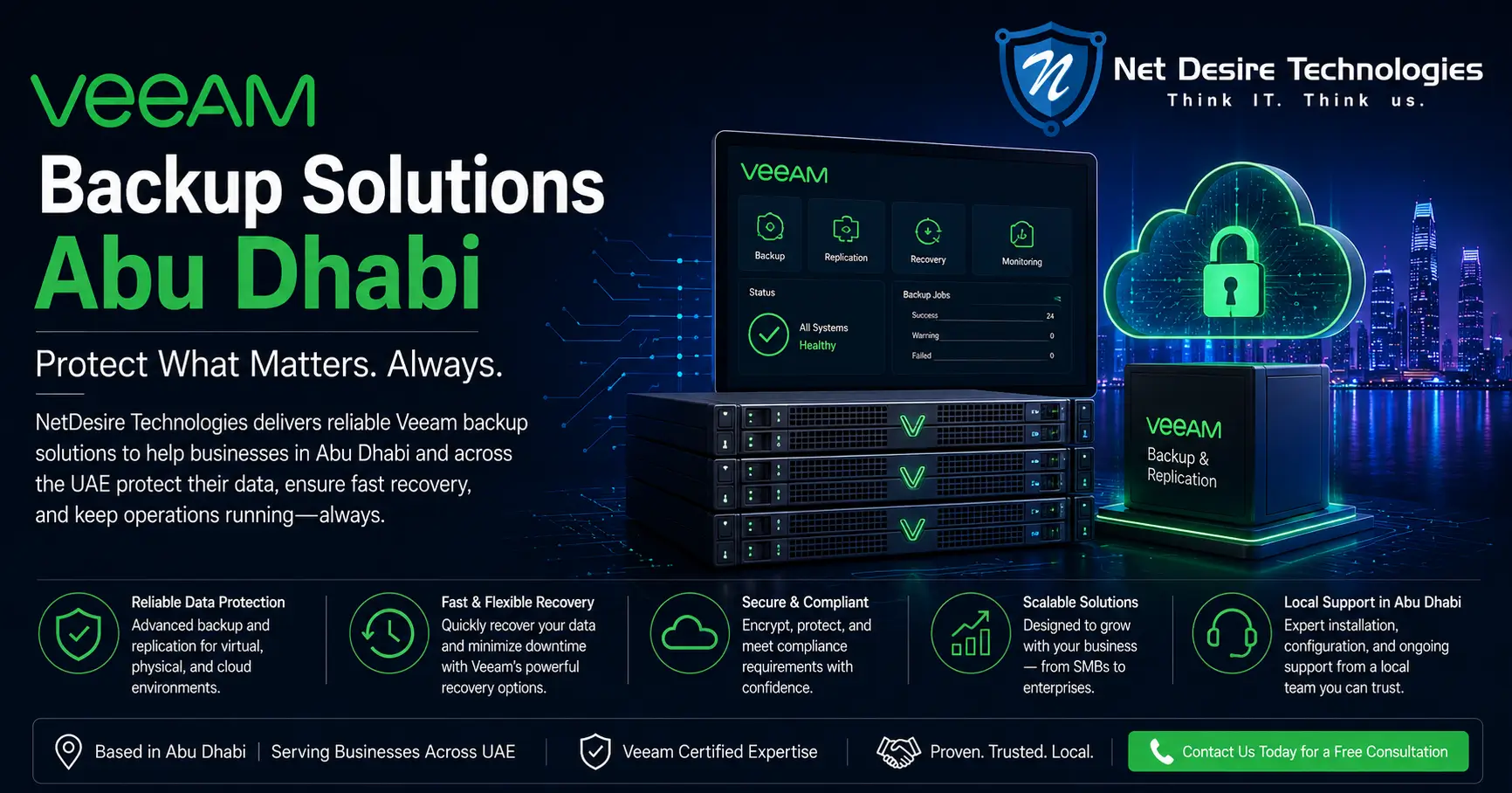 Veeam Backup Solutions Abu Dhabi NetDesire Technologies