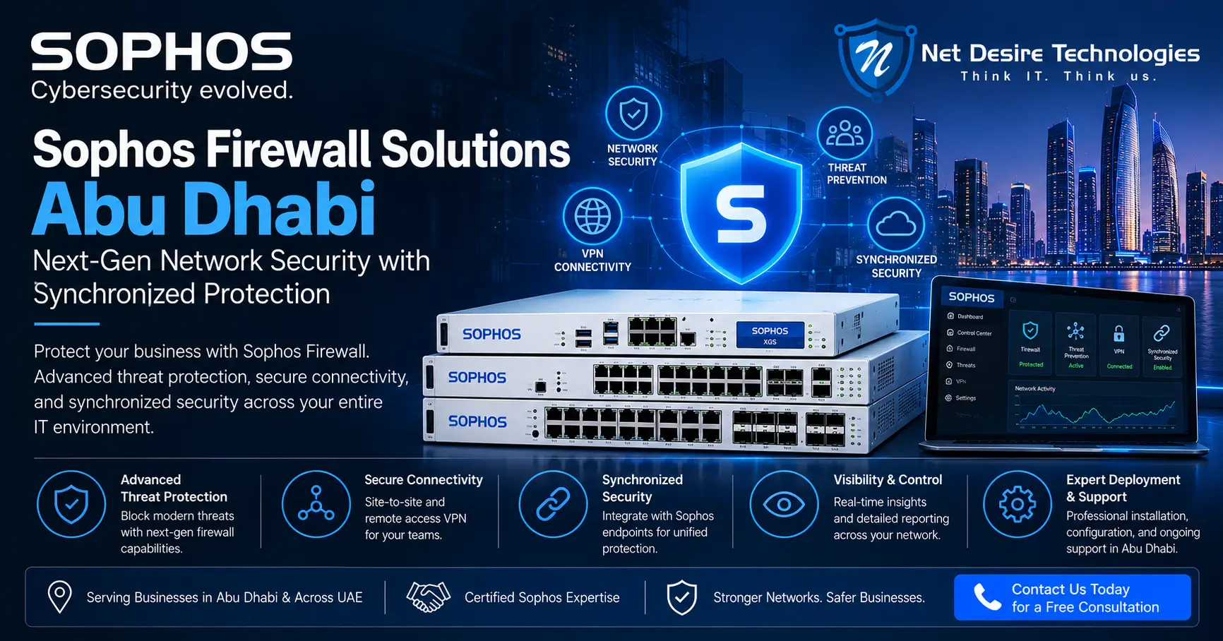 Sophos Firewall Abu Dhabi Next-Gen Network Security with Synchronized Protection